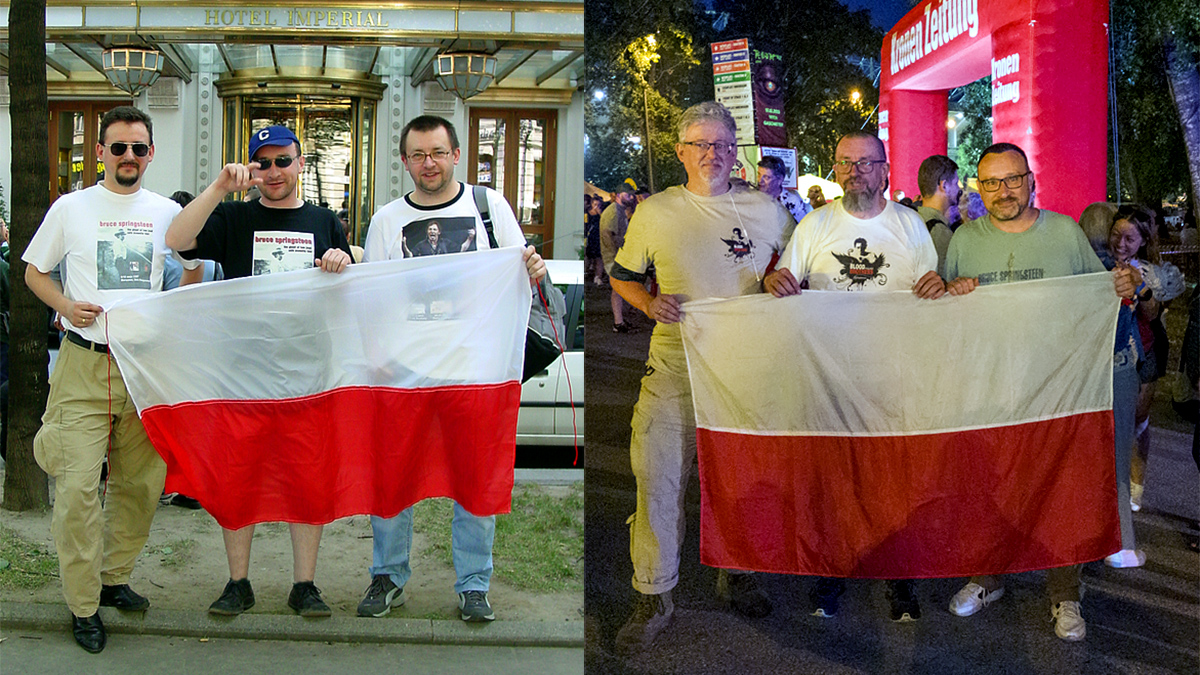 Wiedeń 2003: Krzysiek, Tomek, Markos. Wiedeń 2023: Krzysiek, Tomek, Markos.